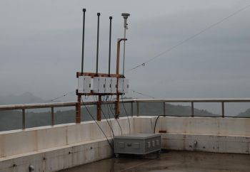 Image: IMPROVE Aerosol Sampler set up on Baengnyeong Island.