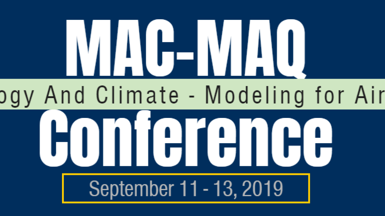 Image: logo for Meterology And Climate Modeling for Air Quality MAC-MAQ conference.
