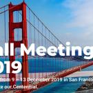 Image: Golden Gate Bridge of San Francisco with text that reads, "Fall Meeting 2019".